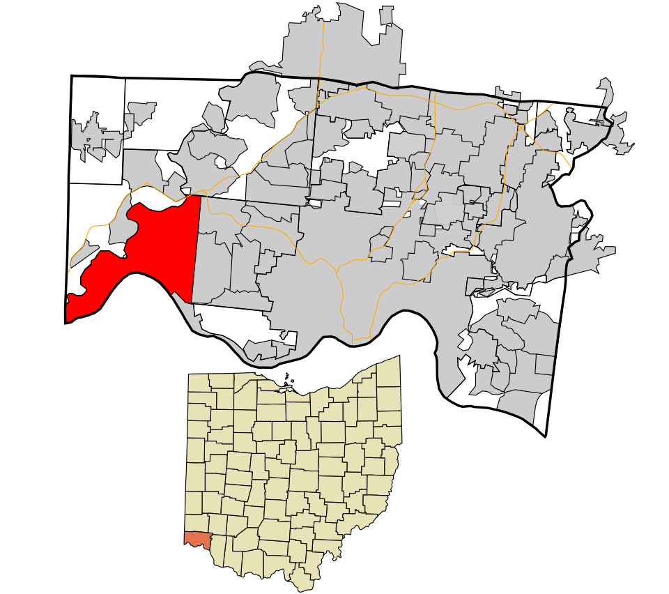 Locator map of Miami