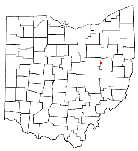 Locator map of Sugarcreek