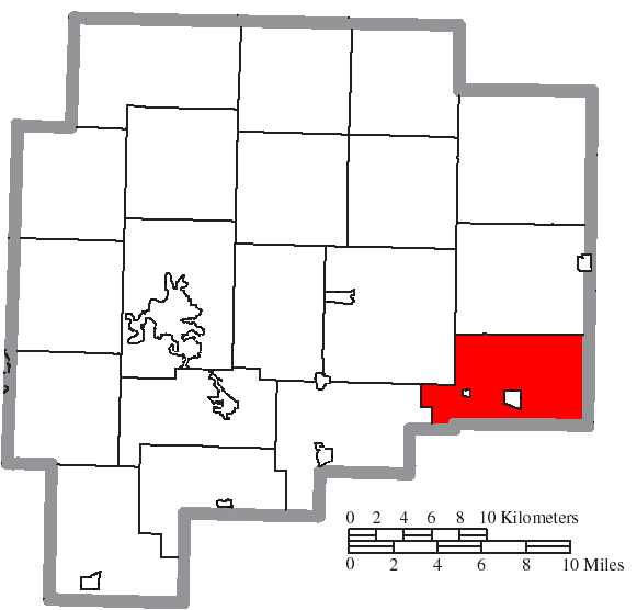 Locator map of Millwood