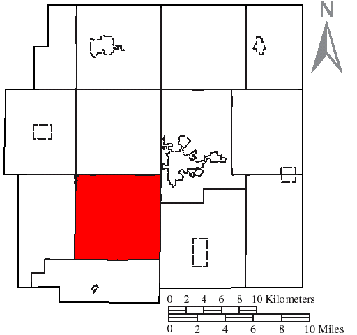 Locator map of Mifflin