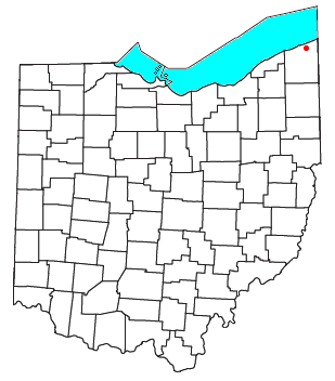 Locator map of Kingsville