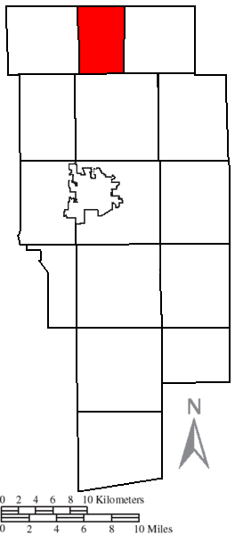 Locator map of Troy