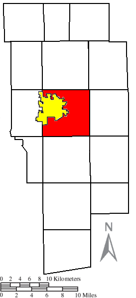 Locator map of Montgomery