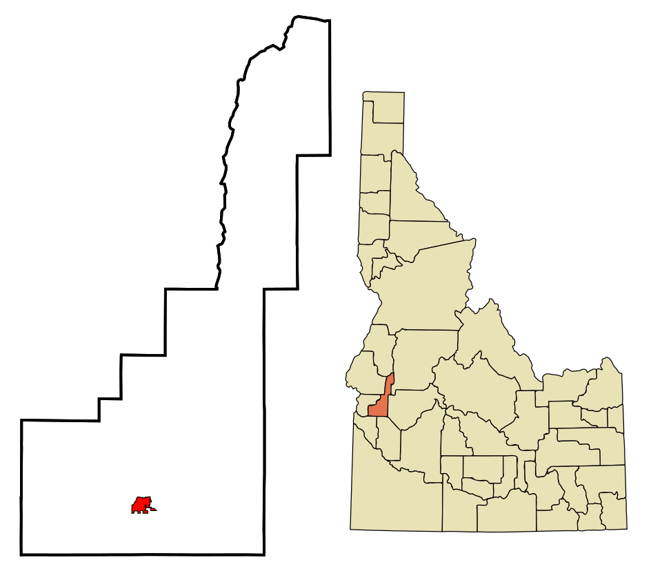 Locator map of Emmett