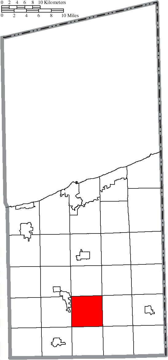 Locator map of New Lyme