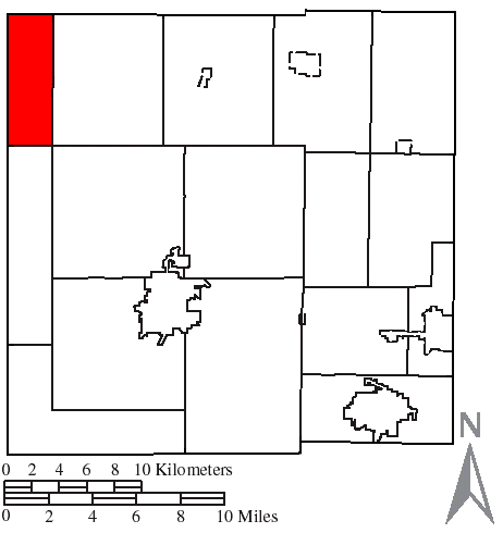 Locator map of Texas