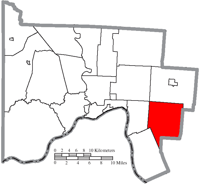Locator map of Vernon
