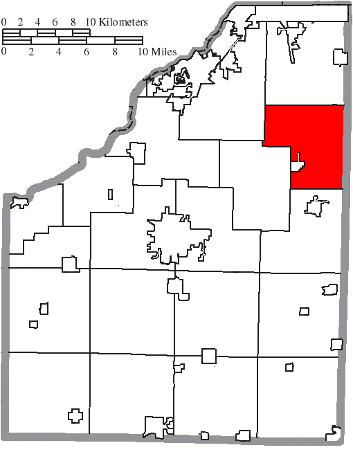 Locator map of Troy