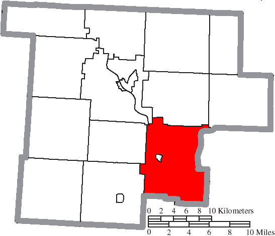 Locator map of Windsor