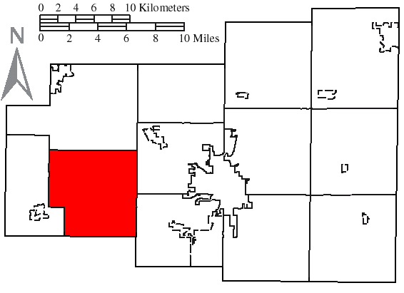 Locator map of Amanda