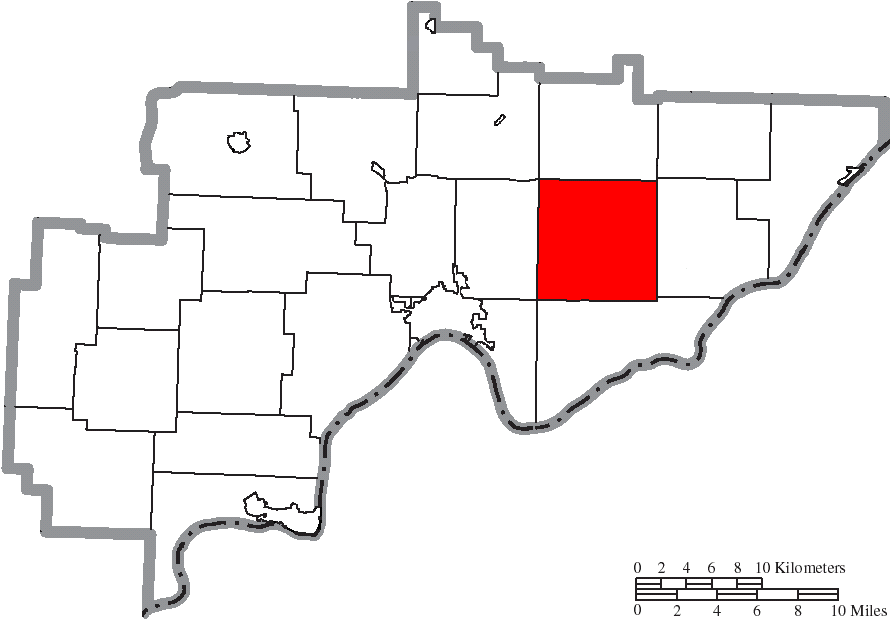 Locator map of Lawrence