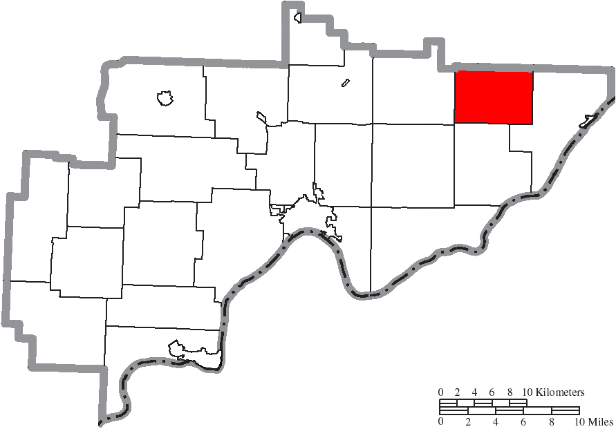 Locator map of Ludlow