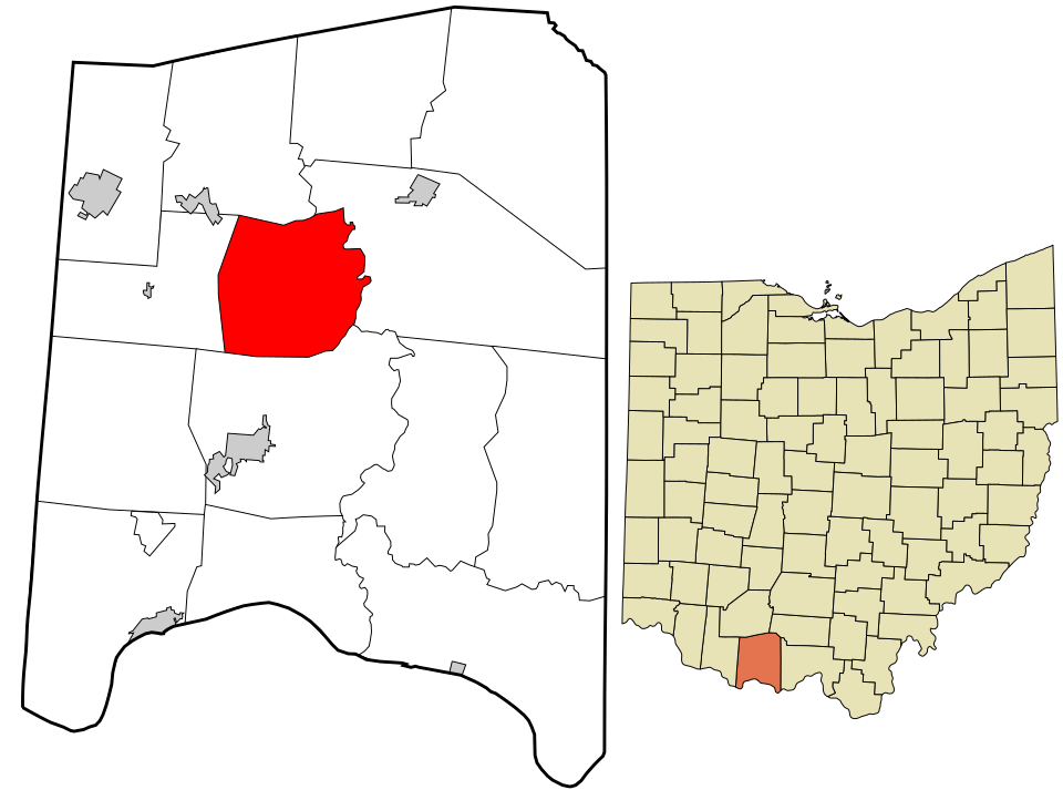 Locator map of Oliver
