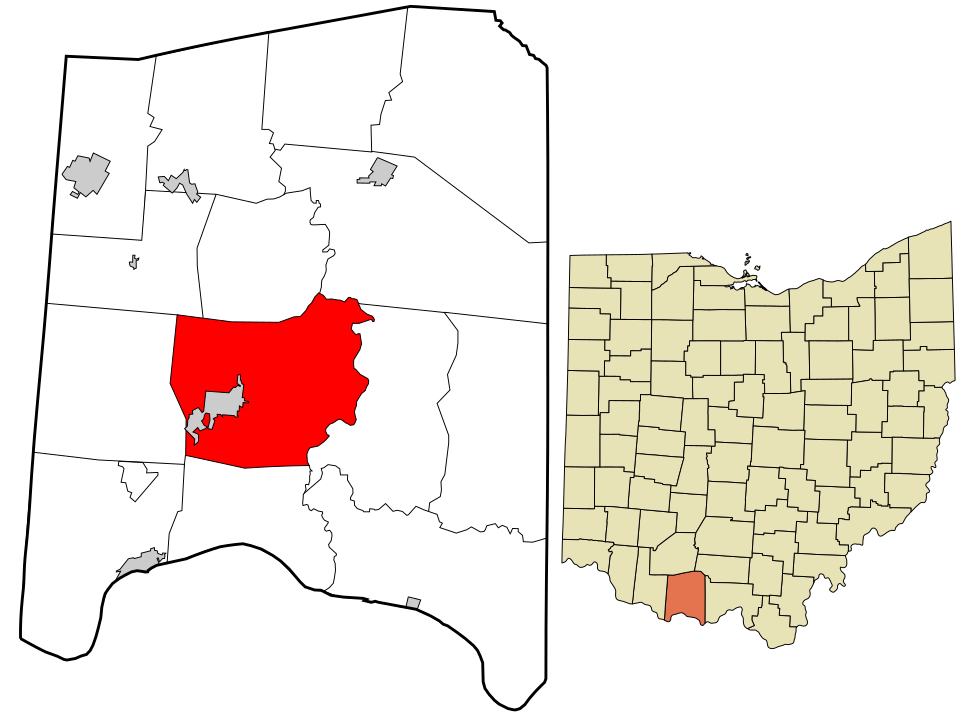 Locator map of Tiffin