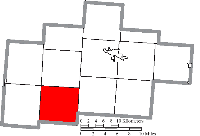 Locator map of Benton