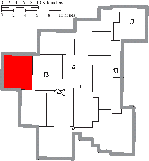 Locator map of Brookfield