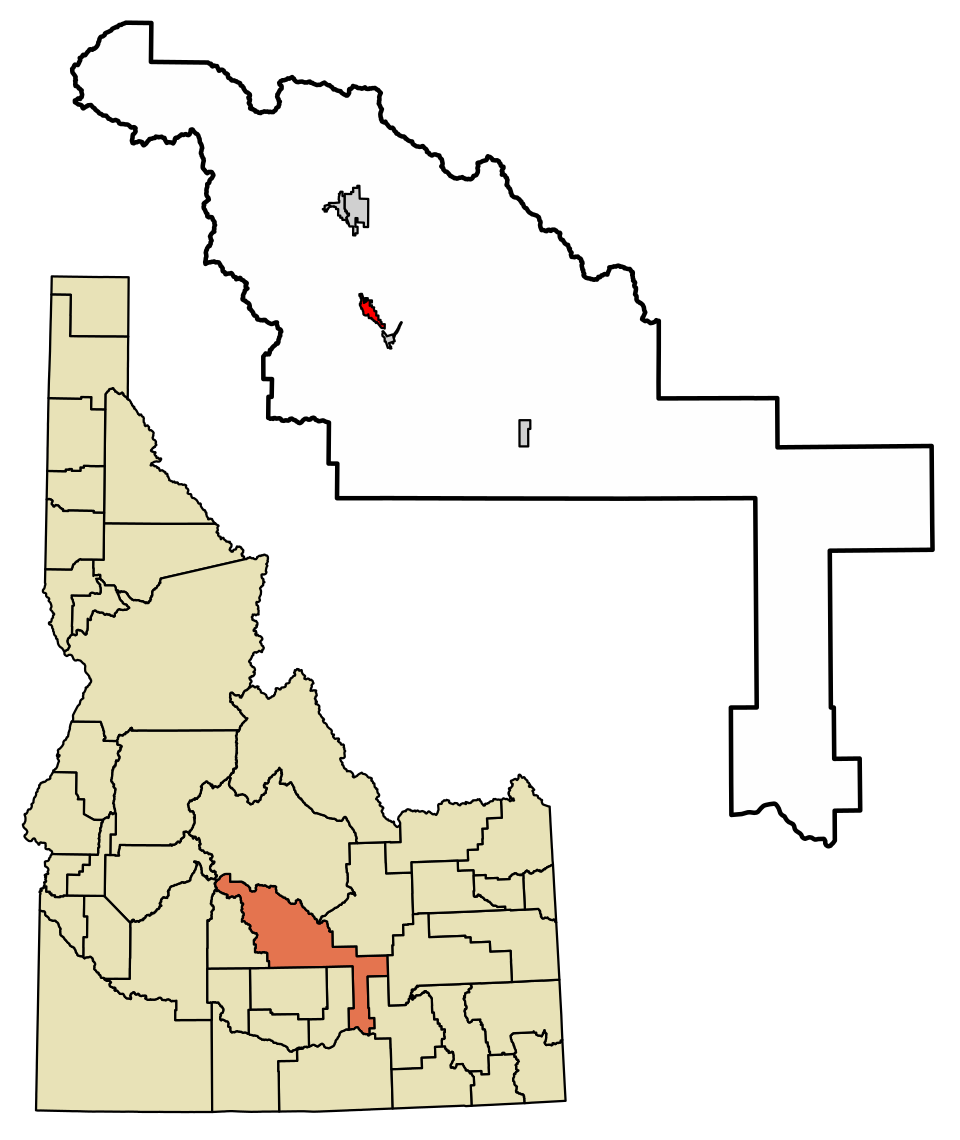 Locator map of Hailey