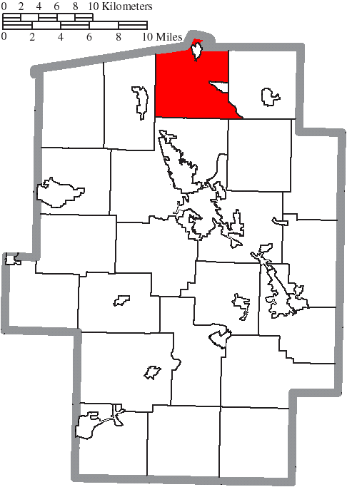 Locator map of Lawrence