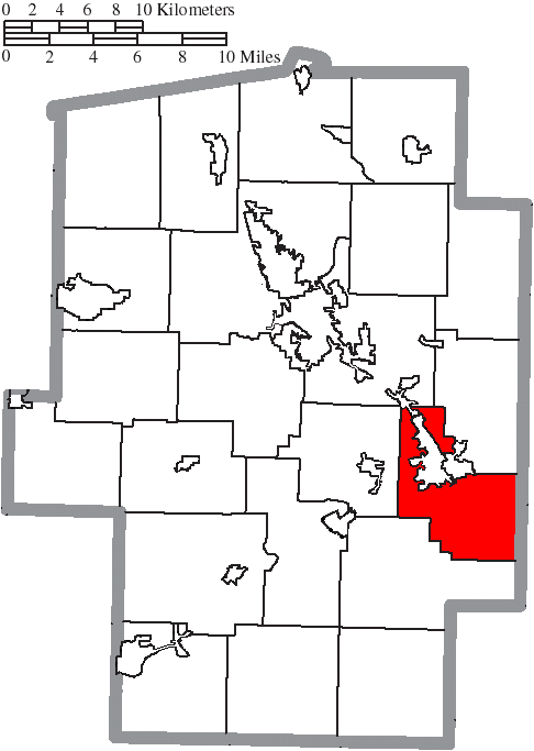Locator map of Mill