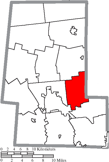 Locator map of Dover
