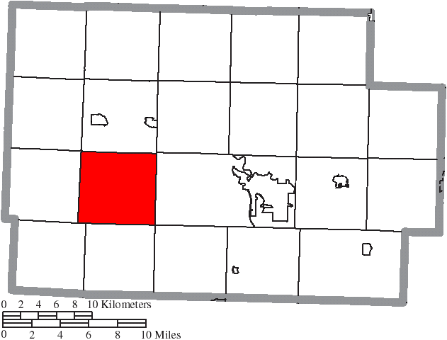 Locator map of Bedford