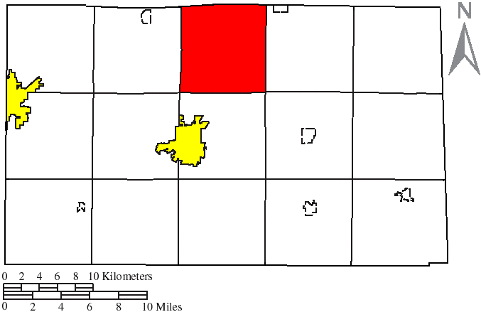 Locator map of Pleasant