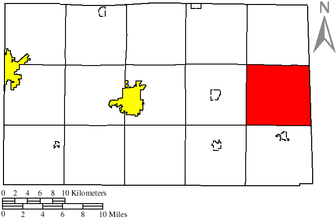 Locator map of Reed