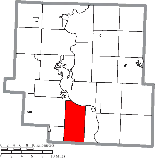 Locator map of Brush Creek