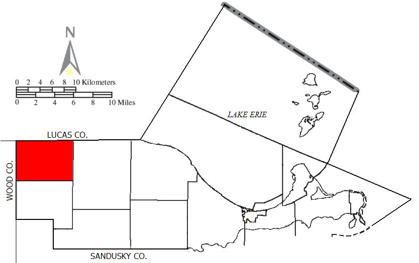 Locator map of Allen
