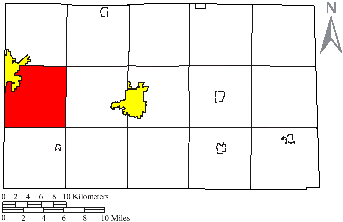 Locator map of Loudon