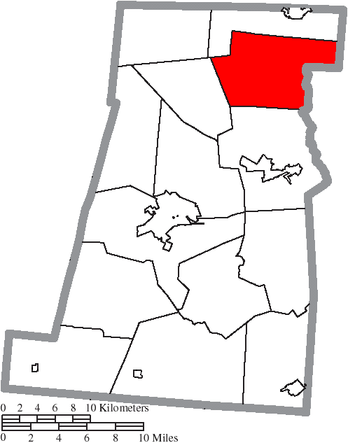 Locator map of Canaan