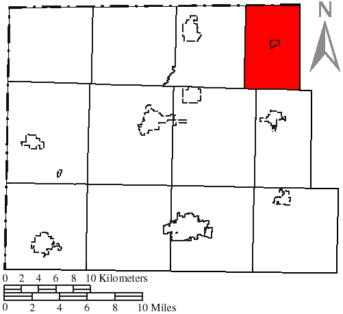 Locator map of Mill Creek