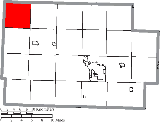 Locator map of Tiverton