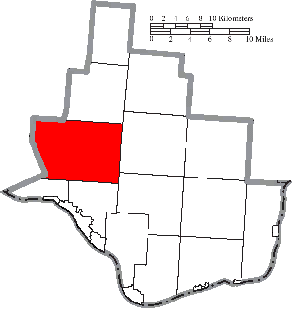 Locator map of Elizabeth