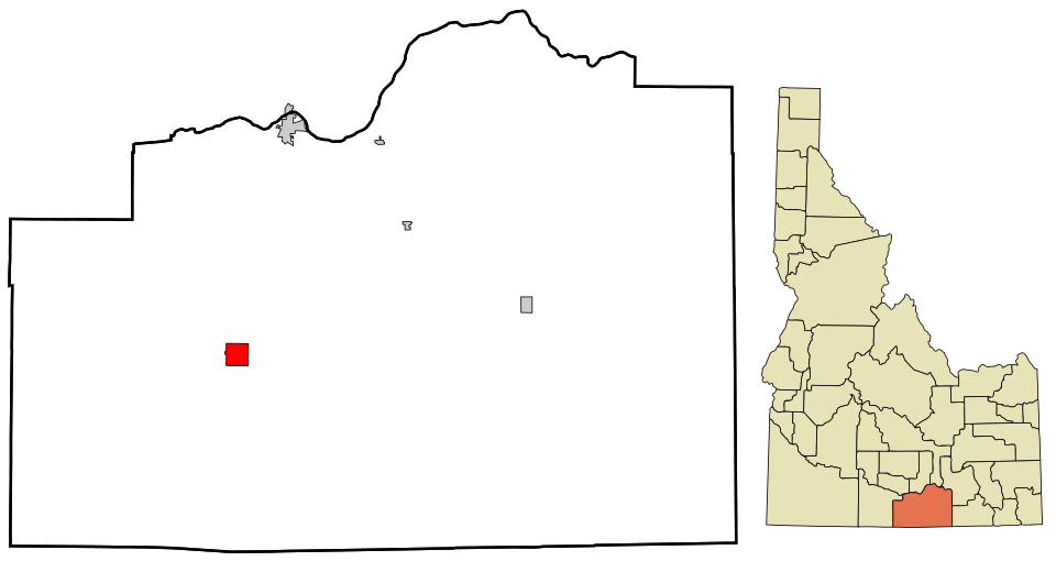 Locator map of Oakley