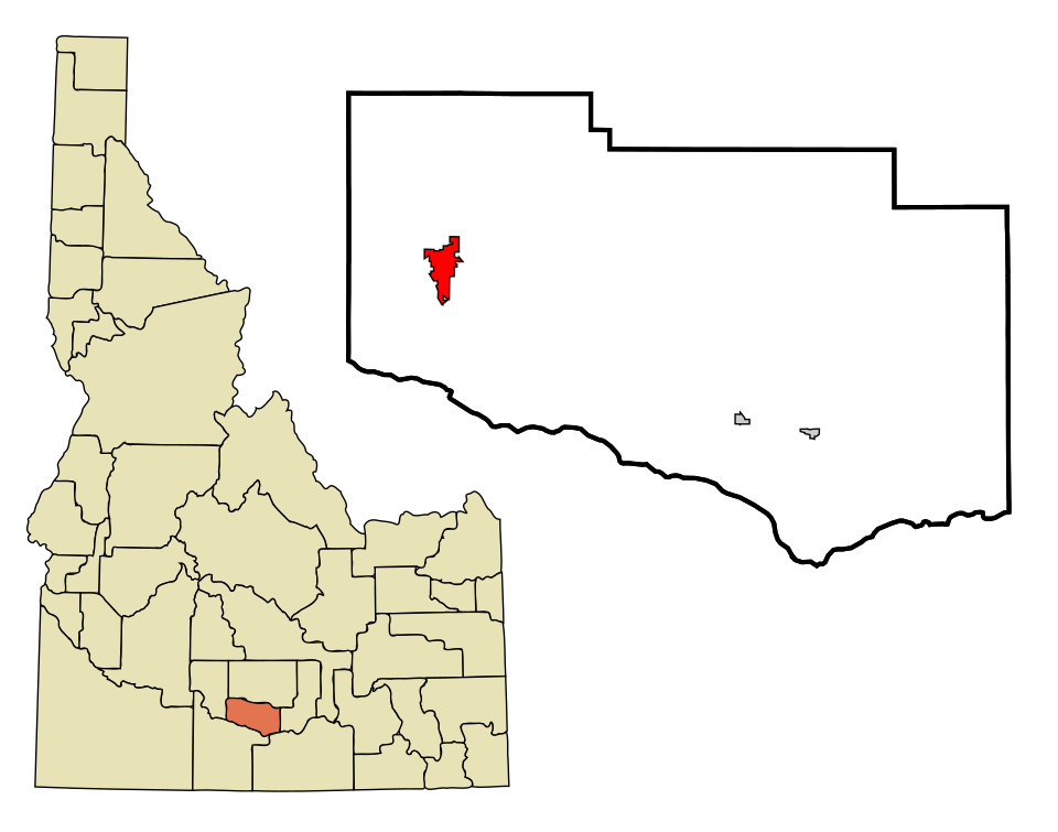 Locator map of Jerome