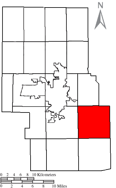 Locator map of Monroe