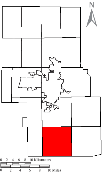 Locator map of Jefferson