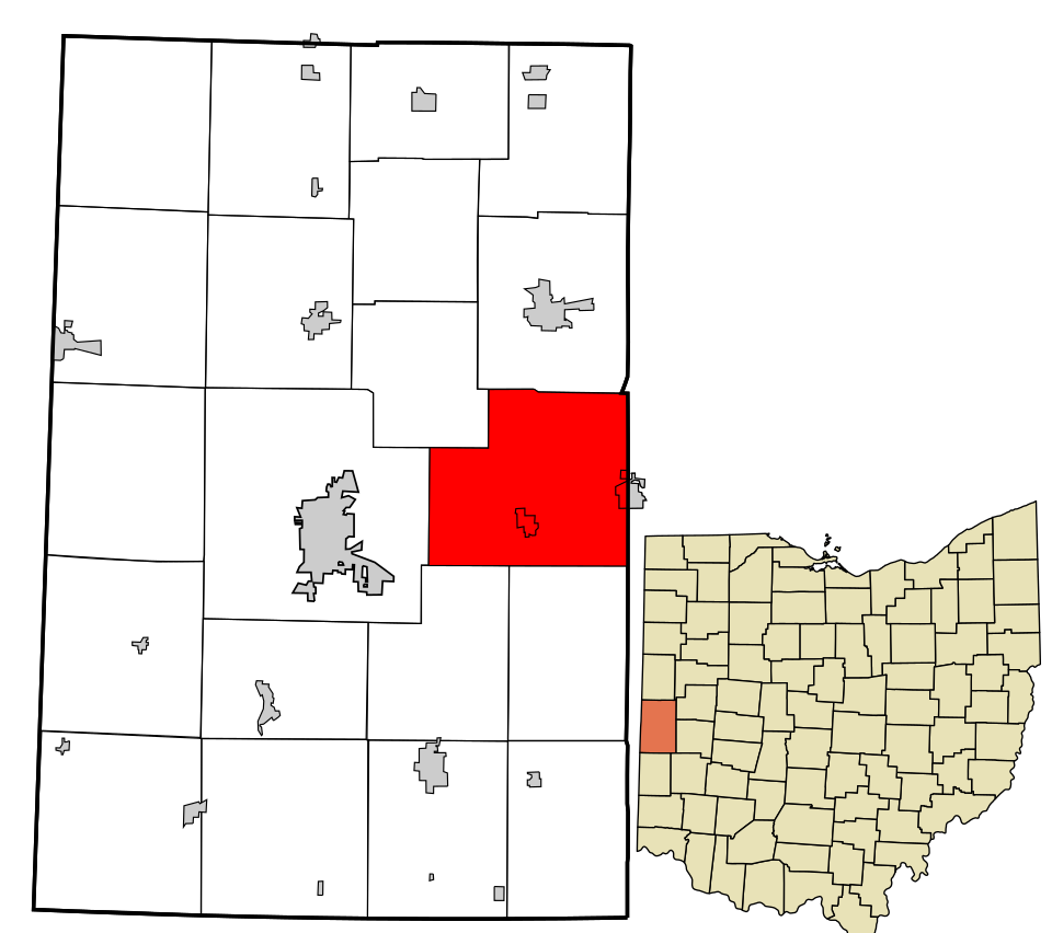 Locator map of Adams