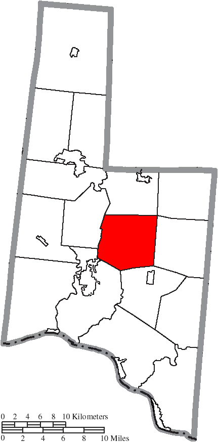 Locator map of Franklin