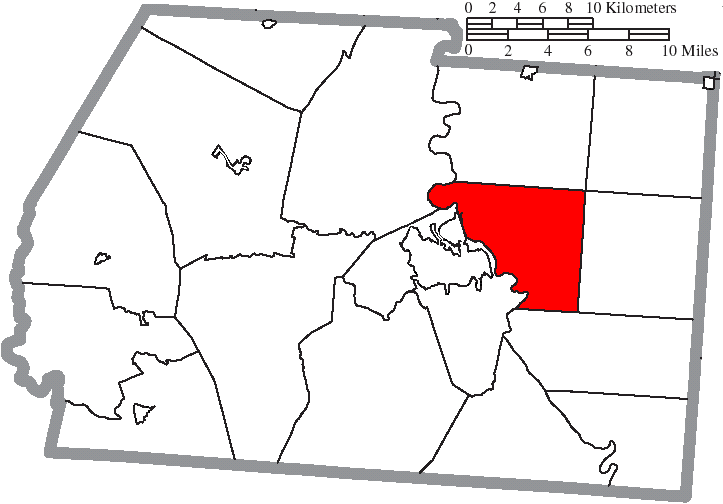 Locator map of Springfield