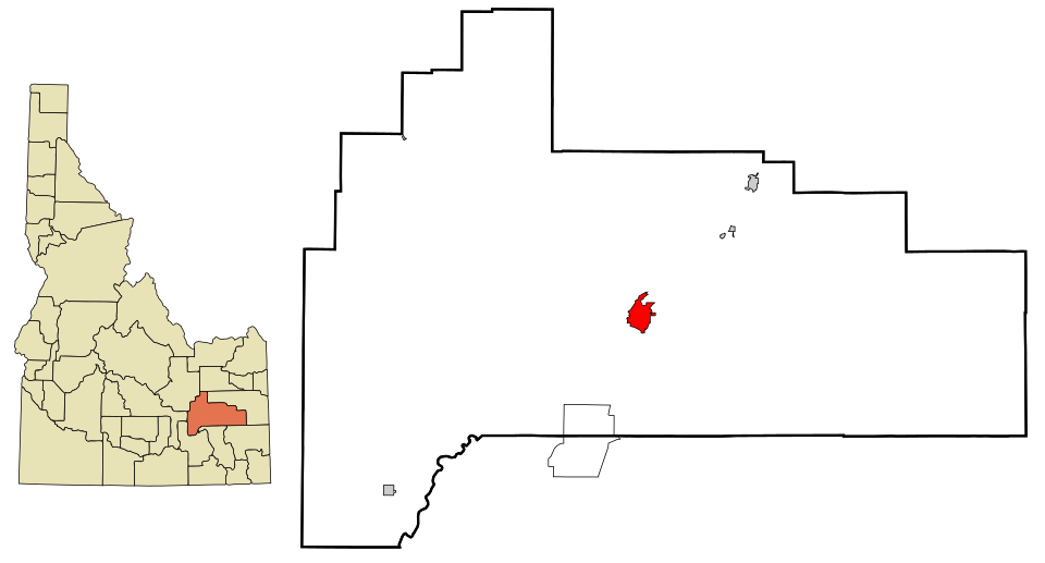 Locator map of Blackfoot