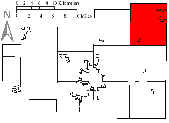 Locator map of Richland