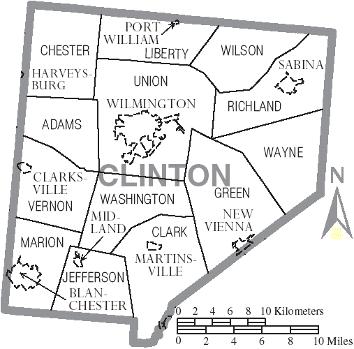 Locator map of Clark