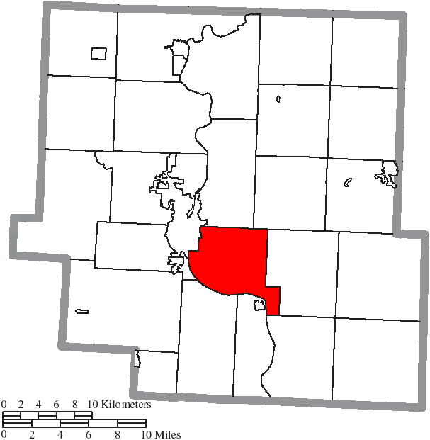 Locator map of Wayne