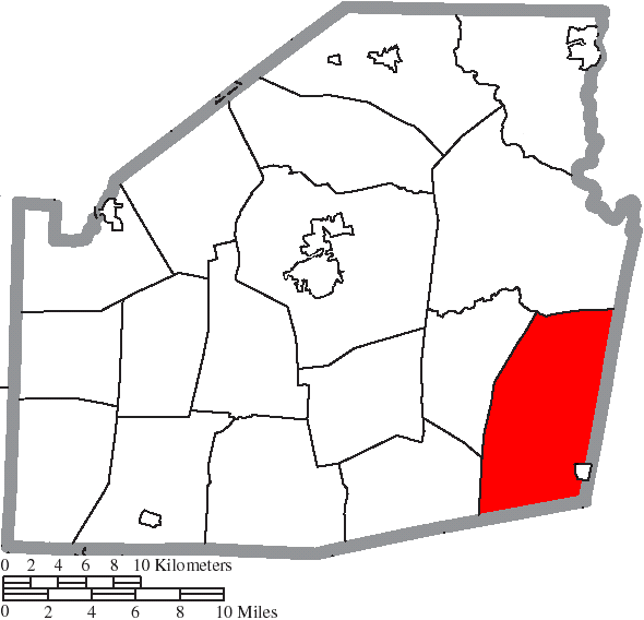 Locator map of Brushcreek