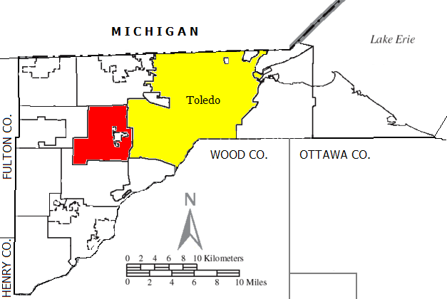 Locator map of Springfield