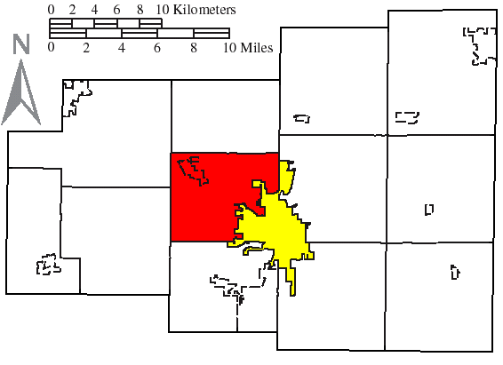 Locator map of American