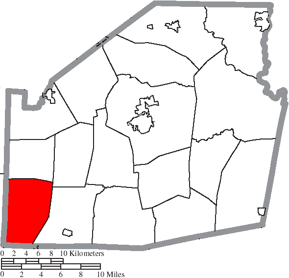 Locator map of Clay