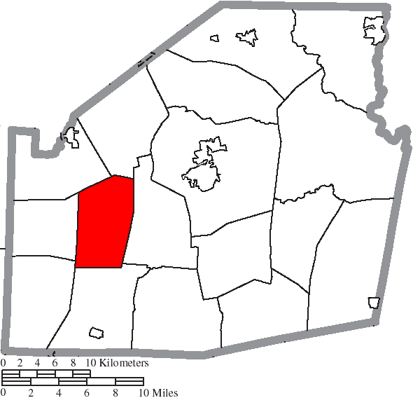 Locator map of Hamer